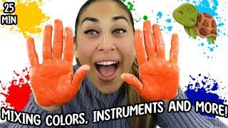 Learn to Mix Colors, Play Instruments and More! All in Spanish with Miss Nenna the Engineer