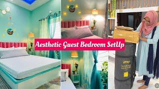 Guest Bedroom Setup with SleepyCat Ortho lite Mattress|Guest bedGuest bedroom ideas