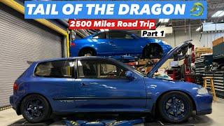 2500 Miles Road Trip Prep // Tail of the Dragon in North Carolina (Part 1)