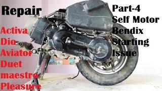 Honda Activa/Hero Pleasure Repair Part-4 Self Motor complete guide