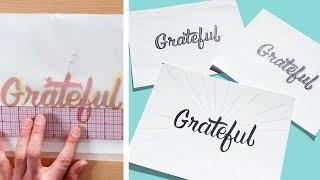 Tracing & Transferring Words to Paper | Hand Lettering for Beginners