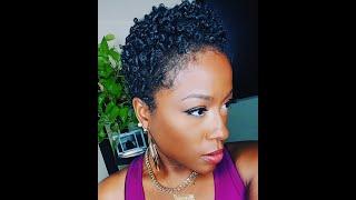 Super Defined Curls On Short Natural Hair | How to style TWA