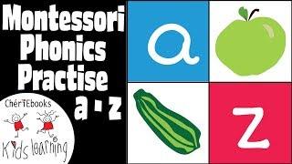 Montessori Phonics Activity with 3 Step Lesson | English Alphabet A to Z