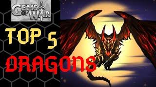 Top 5 Dragons in Gems of War | Best troop of Dragon type with best teams