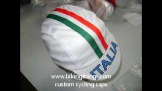 custom cycling cap, italian italia flag bike hat, bike caps with italian colors