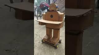 #short How To Make HOMEMADE ROBOT from Cardboard at Home science project#mjsufiyanroboman#robot