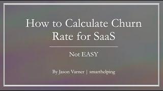 How to Calculate Churn Rate for SaaS