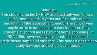 PISA PROGRAMME OF INTERNATIONAL STUDENT ASSESSMENT  (FULL INFORMATION)IN ENGLISH