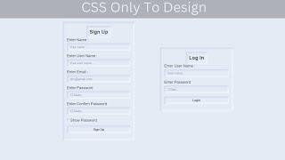 Design Registration & LogIn Form Using HTML & CSS @iqraCS