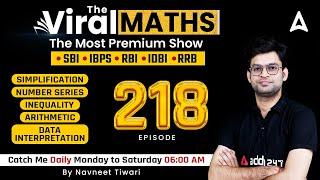 Bank Exams | Simplification | Number Series | Inequality | Arithmetic | Viral Maths 218 | Navneet