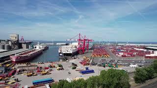 Drone Footage of Gladstone Dock in Liverpool - Automated Litchi Mission 2023 - Repeatable GPS Flight