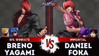 KOF XVBRENO YAGAMI (Krohnen/Ramon/Iori) vs DANIEL FOKA (Shermie/O.Shermie/Yuri)Ranked Match