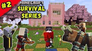 Pillager Raid in Village | Minecraft New Update Survival Series Episode 2 in Hindi