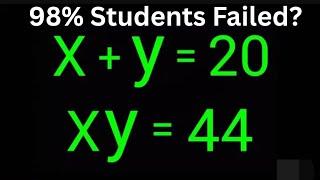 Germany | Can you solve this?| A Nice Math Olympiad Algebra Problem (X,y)=?