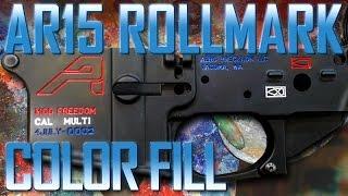AR-15 Rollmarks ColorFill Tutorial.  Easy Peasy.