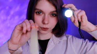  ASMR DOCTOR: late night exam  reflex and skin check