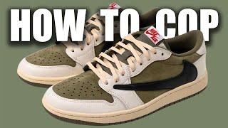 How To Actually Cop The TRAVIS SCOTT Jordan 1 Low Medium Olive For RETAIL