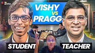 Student Praggnanandhaa vs Teacher Anand | WR Chess 2024