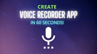 Create Voice Recorder Mobile App || MIT App Inventor || By Krishna Raghavendran #shorts