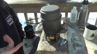 Gear Test : Esbit Trekking Cookset Part 2 of 2 (Using Esbit Alcohol Stove)