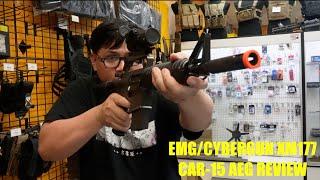 EMG and Cybergun XM177 Car-15 AEG Review (Airsoft Rifle of Black Hawk Down, Heat, & Blood Diamond!)