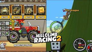 WTF!The Monster Truck Mastery is too OPPPP?!Hill Climb Racing 2