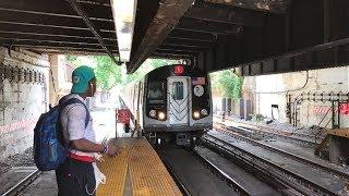 NYC Subway HD 60fps RARE: Kawasaki R160B N Train Via Brighton @ Newkirk Plaza (6/29/17)