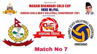 Gujrat state india vs Apf Match 7/Madan bhandari Gold cup Indo-Nepal volleyball tournament 2081