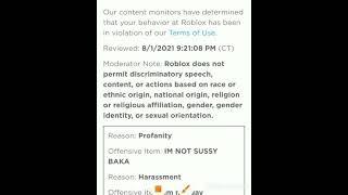 roblox banned me for NO REASON...