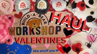 Build a Bear Workshop Valentines Plush Haul New Frog Be Mine Kitty Dalmatian and Mini Beans Cat Dog