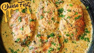 creamy garlic chicken breast with mushrooms recipe  | creamy garlic chicken breast | Luv4FoodNTravel