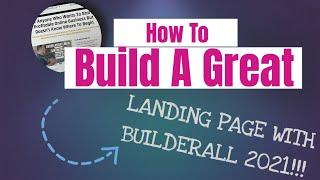 How To Build A Great Landing Page In Builderall In 2021