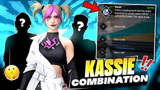 New Character KASSIE  Best Character Combination ( CS + BR ) || Free Fire Max