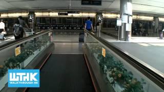 How to walk from HK airport Arrival Hall A to HK express train - Walkthrough HK