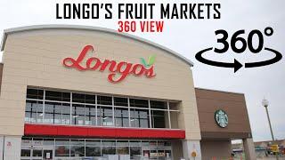 Inside of Longo's Fruit and Grocery Market in Canada: 360° VR Video (Full HD)