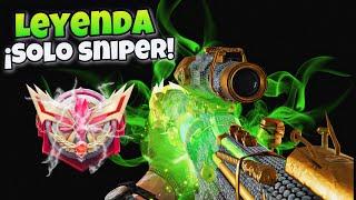 Así Es Llegar A Leyenda Usando Solo Sniper COD MOBILE