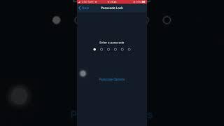 how lock telegram with touch id in iphone
