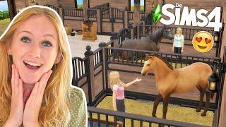 De STALLEN van mijn PAARDEN MANEGE bouwen! *Sims 4* 