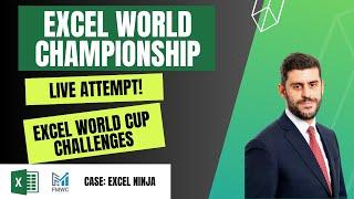 Excel World Championship 2024 - Global Excel Summit Case Live Attempt! Excel Ninja