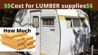 EP 75 I cost out the lumber it takes to build your vintage camper retro RV.