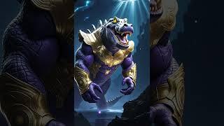Thanos-Inspired Crocodile: The Cosmic Conqueror