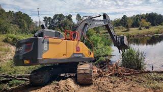 9 Acre Complete Pond Rebuild!  Busting A Beaver Dam Day 1