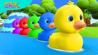 5 Little Ducks Song | BluLoo Nursery Rhymes & Kids Songs