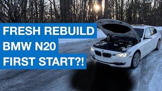 Freshly Rebuilt BMW N20: Install & First Start! - Project 328i Part 5