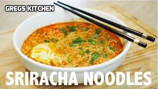 SRIRACHA SPICY RAMEN NOODLE EGG SOUP - Greg's Kitchen