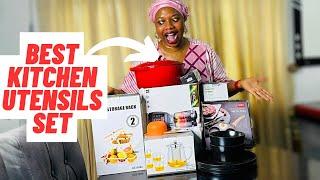 SHOPPING FOR OUR NEW HOME| BEST KITCHEN UTENSILS SET| UNBOXING HOUSEHOLD ITEMS.