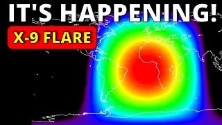 WARNING! X-9 SOLAR FLARE, EVEN STRONGER NOW!