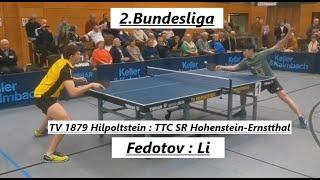 Knallharte Offensive  2.Bundesliga | H.Li(2423TTR) : P.Fedotov(2411TTR)