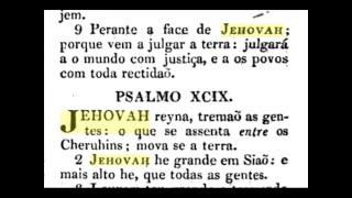 Nome Dio JEHOVAH - 1819 - A Biblia sagrada - João Ferreira d' Almeida - GEOVA Name of God