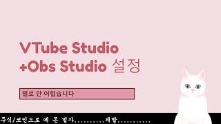 VTube Studio + Obs Studio 설정 방법 ('21.11/19)